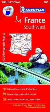 Mapa Francia (708) Southwest -2015-