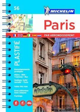 Plano Paris Par Arrondissement Plastifié