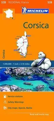 Corsica 528 Francia Mapa Regional 2016