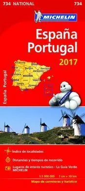 Mapa National España - Portugal 2017