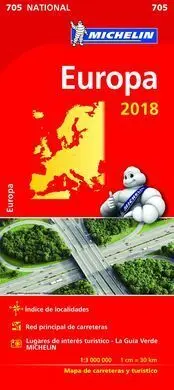 Mapa Michelin Europa 2018
