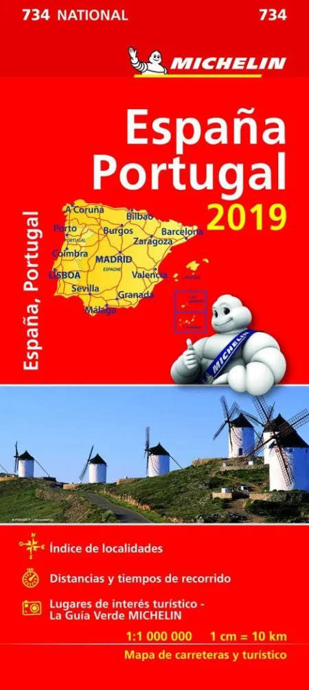 Mapa National España - Portugal