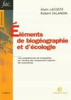 ELÉMENTS DE BIOGÉOGRAPHIE ET D'ÉCOLOGIE - 2º ED-