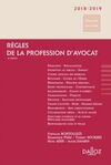 RÈGLES DE LA PROFESSION D'AVOCAT 2018/2019