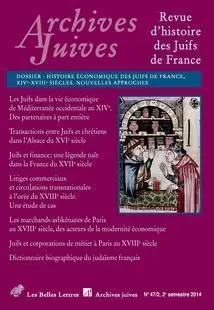 Archives Juives - Vol. 47. 2 /2014