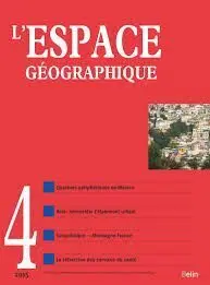 L'espace Geographique - Tome 44 - Nº 4 (2015)