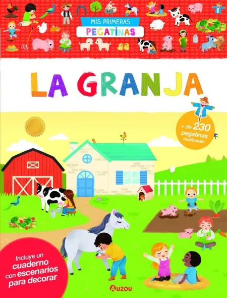 Primeras Pegatinas Granja. Auzou