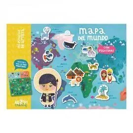 Estuche Artista:mapa del Mundo.