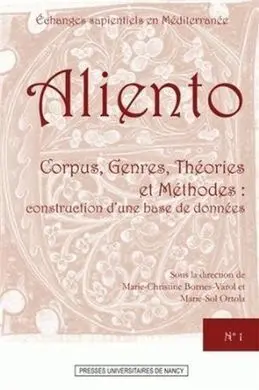 Aliento: Corpus, Genres, Théories Et Méthodes : Construction D'une Base de Données