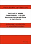 DIDACTIQUE DU FRANÇAIS LANGUE ÉTRANGÈRE ET SECONDE DANS UNE PERSPECTIVE PLURILIN