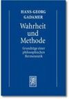 BD.1 HERMENEUTIK. WAHRHEIT UND METHODE TEIL 1