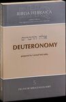 BIBLIA HEBRAICA QUINTA. DEUTERONIMY