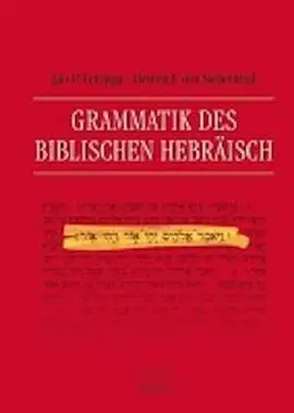 Grammatik Des Biblischen Hebräisch