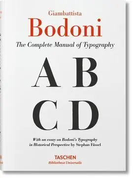 Bodoni Manuale Tipografico Hc (Ing)