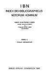 Index Bio-Bibliographicus Notorum Hominum. Pars C Vol. 178