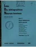 Index Bio-Bibliographicus Notorum Hominum,Pars C Vol. 179