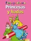 Pinta y Colorea Princesas y Hadas