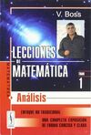 LECCIONES DE MATEMATICA. TOMO 1. ANALISIS