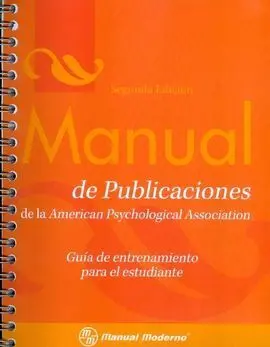 Manual de Publicaciones de la Apa - 2ª Edición. 2010- Guia de Entrenamiento para el Estudiante
