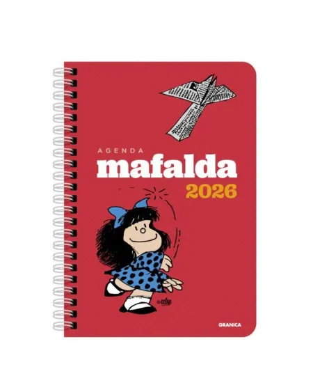 Agenda 2026 Mafalda Anillada Columnas Roja
