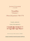 TONADILLAS. VOLUMEN I, OBRAS DEL PERIODO 1768-1778