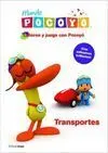 Colorea y Juega con Pocoyó. Transportes