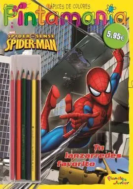 Spiderman. Pintamania Lapices Colores