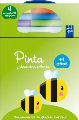 Pinta y Descubre Colores +4. Abeja
