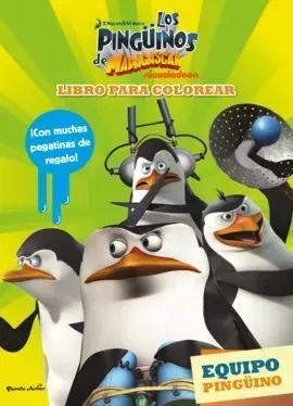 Pinguinos de Madagascar. Libro de Colorear