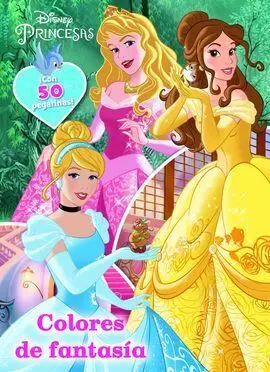 Princesas. Colores de Fantasia. Colorear con Pegatinas