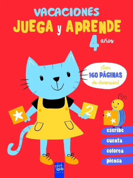 Vacaciones. Juega y Aprende. 4 Años