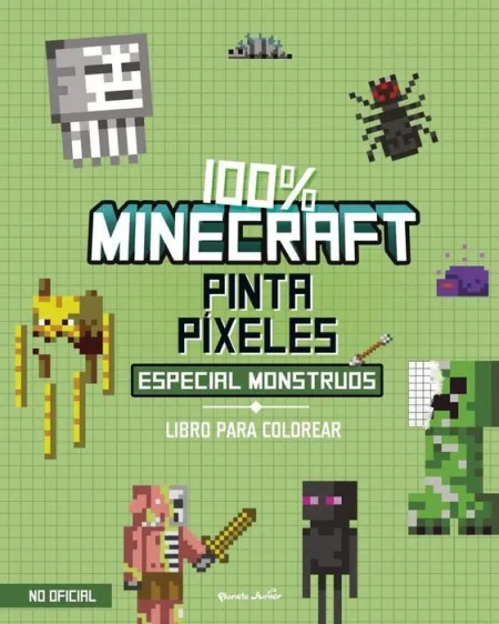 Minecraft. Pinta Pixeles. Monstruos