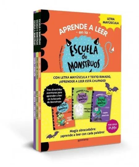 Aprende a Leer en la Escuela de Monstruos. Pack con los Libros 7, 8 y 9