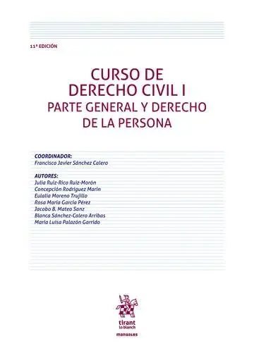 Curso Derecho Civil I Parte General y Derecho Persona 11ª e