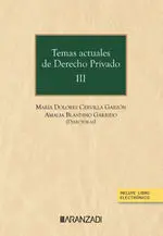 Temas Actuales de Derecho Privado Iii