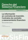 LA INFORMACIÓN EN CONTRATOS DE INVERSIÓN. CONTRATOS DE COMISIÓN Y ASESORAMIENTO