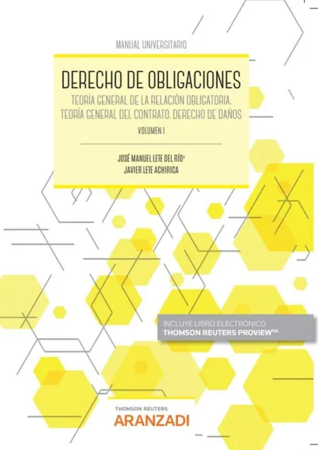 Derecho de Obligaciones. Volumen I