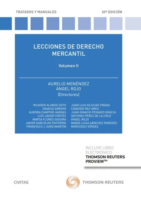 Lecciones de Derecho Mercantil. Ii. Ed. 22