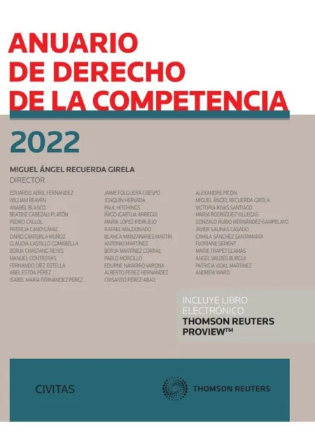 Anuario de Derecho de la Competencia 2022