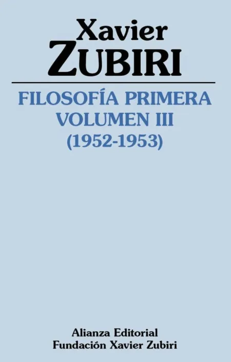 Filosofía Primera V. Iii (1952-1953 )