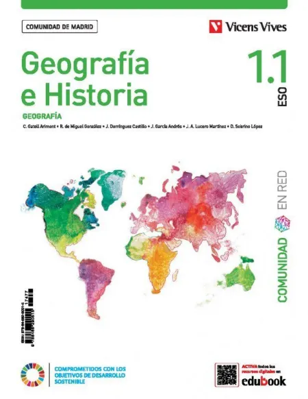 Geografía e Historia 1 (1. 1-1. 2+Separatas) Comunidad de Madrid (Comunidad en Red