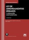 LEY DE ARRENDAMIENTOS URBANOS Y LEGISLACIÓN COMPLEMENTARIA