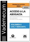 VADEMECUM ACCESO A LA ABOGACIA VOLUMEN II PARTE ESPECIFICA