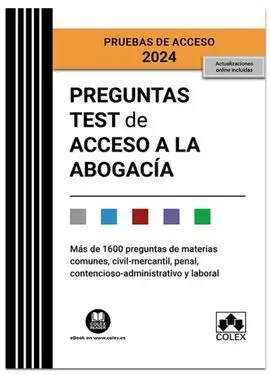 Preguntas Test de Acceso a la Abogacía 2024
