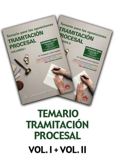 2 Vol. temario para las Oposiciones de Tramitación Procesal 2024 (Volumen I + Ii)