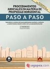 PROCEDIMIENTOS JUDICIALES EN MATERIA DE PROPIEDAD HORIZONTAL