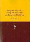 RELIGIÓN OFICIAL Y RELIGIÓN PERSONAL EN LA ÉPOCA HISTÓRICA