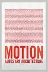 Motion. Autos, Art, Architecture
