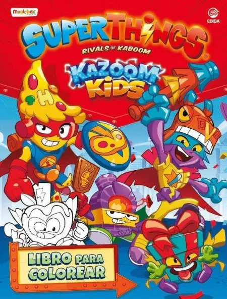 Libro para Colorear Superthings Kazoom