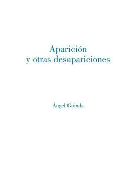 Aparición y Otras Desapariciones
